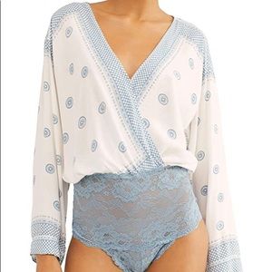 Free people wrap body suit